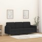 vidaXL 3-Sitzer-Sofa Schwarz 180 cm Stoff vidaXL 3-Sitzer-Sofa Schwarz 180 cm Stoff
