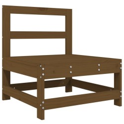 vidaXL Garten-Mittelsofa Honigbraun Massivholz Kiefer