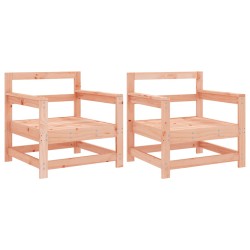 vidaXL Gartenstühle 2 Stk. Massivholz Douglasie
