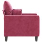 vidaXL Sessel Weinrot 60 cm Samt vidaXL Sessel Weinrot 60 cm Samt