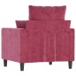 vidaXL Sessel Weinrot 60 cm Samt vidaXL Sessel Weinrot 60 cm Samt
