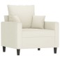 vidaXL Sessel Creme 60 cm Samt vidaXL Sessel Creme 60 cm Samt