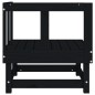 vidaXL Garten-Ecksofa Schwarz Massivholz Kiefer vidaXL Garten-Ecksofa Schwarz Massivholz Kiefer