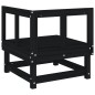 vidaXL Garten-Ecksofa Schwarz Massivholz Kiefer vidaXL Garten-Ecksofa Schwarz Massivholz Kiefer