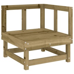 vidaXL Garten-Ecksofa Imprägniertes Kiefernholz