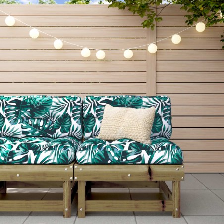 vidaXL Garten-Mittelsofa Kiefernholz Imprägniert