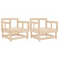 vidaXL Gartenstühle 2 Stk. Massivholz Kiefer vidaXL Gartenstühle 2 Stk. Massivholz Kiefer