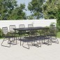 9-tlg. Garten-Essgruppe Schwarz PVC Rattan 9-tlg. Garten-Essgruppe Schwarz PVC Rattan
