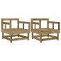 vidaXL Gartenstühle 2 Stk. Kiefernholz Imprägniert vidaXL Gartenstühle 2 Stk. Kiefernholz Imprägniert