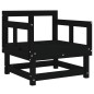 vidaXL Gartenstühle 2 Stk. Schwarz Massivholz Kiefer vidaXL Gartenstühle 2 Stk. Schwarz Massivholz Kiefer