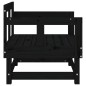 vidaXL Gartenstühle 2 Stk. Schwarz Massivholz Kiefer vidaXL Gartenstühle 2 Stk. Schwarz Massivholz Kiefer