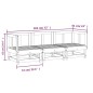 vidaXL 3-tlg. Garten-Lounge-Set Grau Massivholz Kiefer vidaXL 3-tlg. Garten-Lounge-Set Grau Massivholz Kiefer