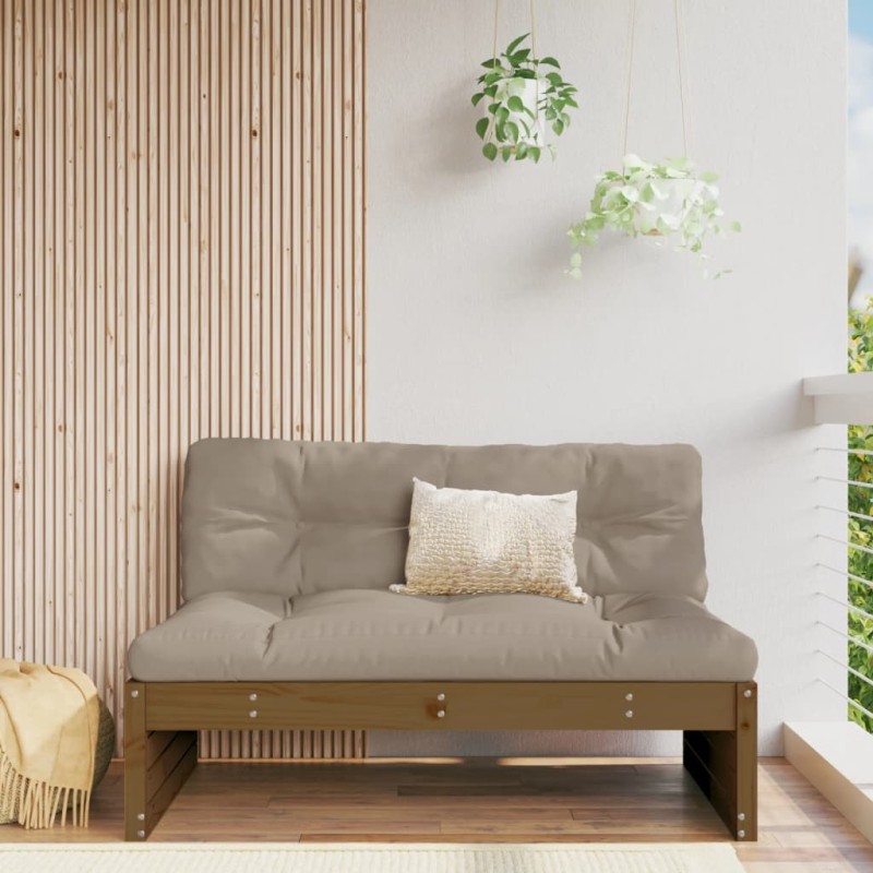 vidaXL Garten-Mittelsofa Honigbraun 120x80 cm Massivholz Kiefer vidaXL Garten-Mittelsofa Honigbraun 120x80 cm Massivholz Kiefer