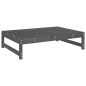 vidaXL Gartenhocker Grau 120x80 cm Massivholz Kiefer vidaXL Gartenhocker Grau 120x80 cm Massivholz Kiefer
