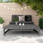 vidaXL Gartenhocker Grau 120x80 cm Massivholz Kiefer vidaXL Gartenhocker Grau 120x80 cm Massivholz Kiefer