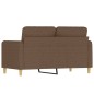 vidaXL 2-Sitzer-Sofa Braun 120 cm Stoff vidaXL 2-Sitzer-Sofa Braun 120 cm Stoff