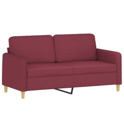 vidaXL 2-Sitzer-Sofa Weinrot 140 cm Stoff