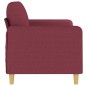 vidaXL 2-Sitzer-Sofa Weinrot 140 cm Stoff vidaXL 2-Sitzer-Sofa Weinrot 140 cm Stoff