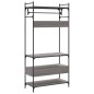vidaXL Kleiderständer mit Schubladen Grau Sonoma 89x39x184,5 cm vidaXL Kleiderständer mit Schubladen Grau Sonoma 89x39x184,5 cm