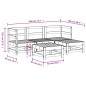 vidaXL 5-tlg. Garten-Lounge-Set Grau Massivholz Kiefer vidaXL 5-tlg. Garten-Lounge-Set Grau Massivholz Kiefer