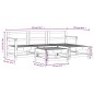 vidaXL 5-tlg. Garten-Lounge-Set Grau Massivholz Kiefer vidaXL 5-tlg. Garten-Lounge-Set Grau Massivholz Kiefer