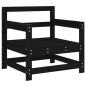 vidaXL 7-tlg. Garten-Lounge-Set Schwarz Massivholz Kiefer vidaXL 7-tlg. Garten-Lounge-Set Schwarz Massivholz Kiefer