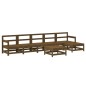 vidaXL 7-tlg. Garten-Lounge-Set Honigbraun Massivholz Kiefer vidaXL 7-tlg. Garten-Lounge-Set Honigbraun Massivholz Kiefer