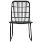 3-tlg. Garten-Essgruppe Poly Rattan und Glas 3-tlg. Garten-Essgruppe Poly Rattan und Glas