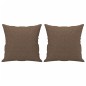 vidaXL 2-Sitzer-Sofa mit Zierkissen Braun 120 cm Stoff vidaXL 2-Sitzer-Sofa mit Zierkissen Braun 120 cm Stoff