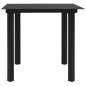 3-tlg. Garten-Essgruppe Poly Rattan und Glas 3-tlg. Garten-Essgruppe Poly Rattan und Glas