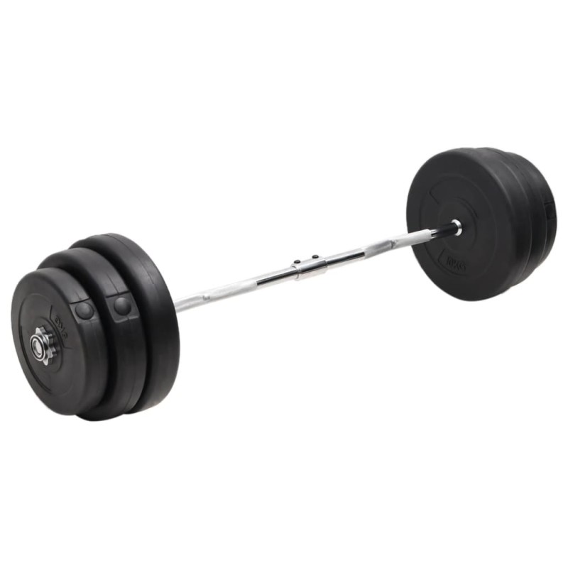 vidaXL Curlstange mit Gewichten 90 kg vidaXL Curlstange mit Gewichten 90 kg