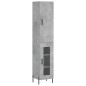 vidaXL Highboard Betongrau 34,5x34x180 cm Holzwerkstoff vidaXL Highboard Betongrau 34,5x34x180 cm Holzwerkstoff