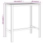 vidaXL Bartisch 110x60x110 cm Imprägniertes Kiefernholz vidaXL Bartisch 110x60x110 cm Imprägniertes Kiefernholz