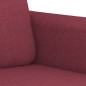 vidaXL 4-tlg. Sofagarnitur mit Kissen Weinrot Stoff vidaXL 4-tlg. Sofagarnitur mit Kissen Weinrot Stoff