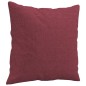 vidaXL 4-tlg. Sofagarnitur mit Kissen Weinrot Stoff vidaXL 4-tlg. Sofagarnitur mit Kissen Weinrot Stoff