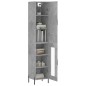 vidaXL Highboard Betongrau 34,5x34x180 cm Holzwerkstoff vidaXL Highboard Betongrau 34,5x34x180 cm Holzwerkstoff