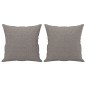 vidaXL 2-tlg. Sofagarnitur mit Kissen Taupe Stoff vidaXL 2-tlg. Sofagarnitur mit Kissen Taupe Stoff