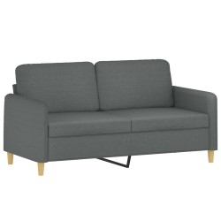 vidaXL 2-Sitzer-Sofa Dunkelgrau 140 cm Stoff