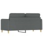 vidaXL 2-Sitzer-Sofa Dunkelgrau 140 cm Stoff vidaXL 2-Sitzer-Sofa Dunkelgrau 140 cm Stoff