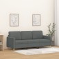 vidaXL 3-Sitzer-Sofa Dunkelgrau 180 cm Stoff vidaXL 3-Sitzer-Sofa Dunkelgrau 180 cm Stoff