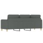 vidaXL 3-Sitzer-Sofa Dunkelgrau 180 cm Stoff vidaXL 3-Sitzer-Sofa Dunkelgrau 180 cm Stoff
