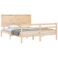 vidaXL Massivholzbett mit Kopfteil 160x200 cm vidaXL Massivholzbett mit Kopfteil 160x200 cm