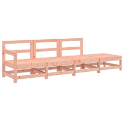 vidaXL 4-tlg. Garten-Lounge-Set Massivholz Douglasie
