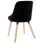 Esszimmerstühle 6 Stk. Schwarz Samt Esszimmerstühle 6 Stk. Schwarz Samt