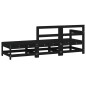 vidaXL 3-tlg. Garten-Lounge-Set Schwarz Massivholz Kiefer vidaXL 3-tlg. Garten-Lounge-Set Schwarz Massivholz Kiefer