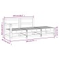 vidaXL 3-tlg. Garten-Lounge-Set Schwarz Massivholz Kiefer vidaXL 3-tlg. Garten-Lounge-Set Schwarz Massivholz Kiefer