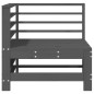 vidaXL Garten-Ecksofas 2 Stk. Grau Massivholz Kiefer vidaXL Garten-Ecksofas 2 Stk. Grau Massivholz Kiefer