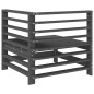vidaXL Garten-Ecksofas 2 Stk. Grau Massivholz Kiefer vidaXL Garten-Ecksofas 2 Stk. Grau Massivholz Kiefer