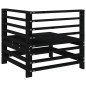 vidaXL Garten-Ecksofas 2 Stk. Schwarz Massivholz Kiefer vidaXL Garten-Ecksofas 2 Stk. Schwarz Massivholz Kiefer