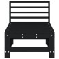 vidaXL Garten-Mittelsofa Schwarz Massivholz Kiefer vidaXL Garten-Mittelsofa Schwarz Massivholz Kiefer